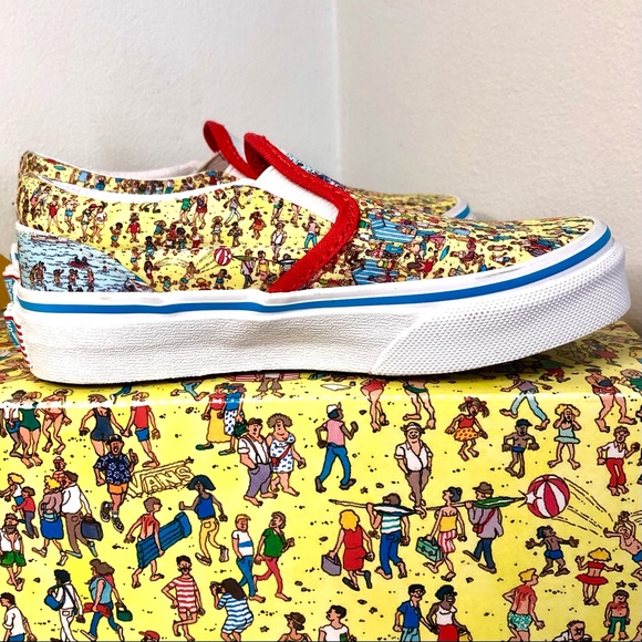 📌SOLD📌Vans X Where’s Waldo | Slip-Ons Limited Edition Sold Out Style Kids - Picture 6 of 13